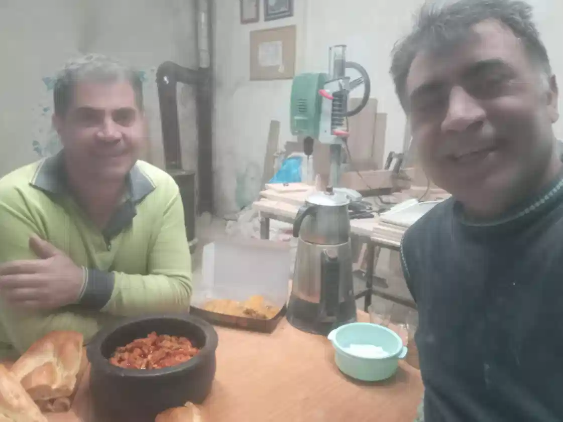 Marangoz Ali atölyesinde